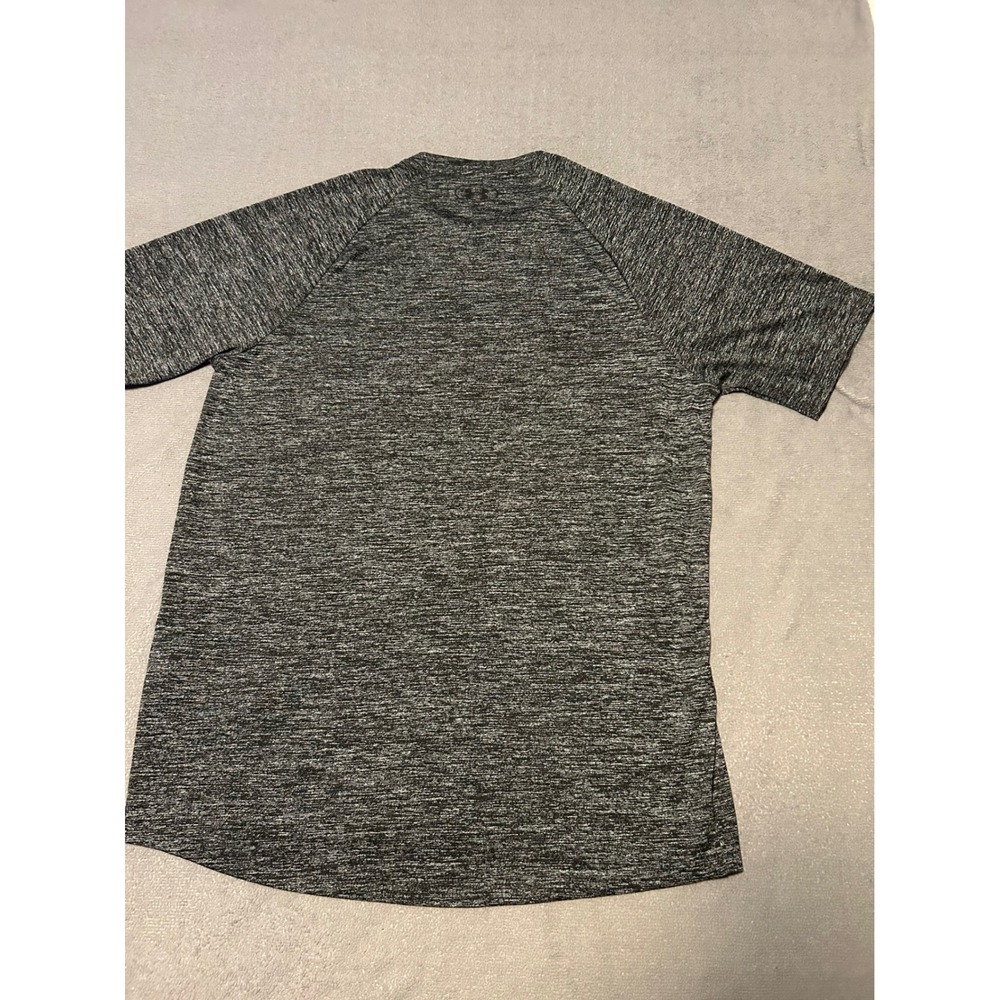 Under Armour Mens Tech Tee Short Sleeve Heather Gray Training Shirt Medium - Picture 5 of 6